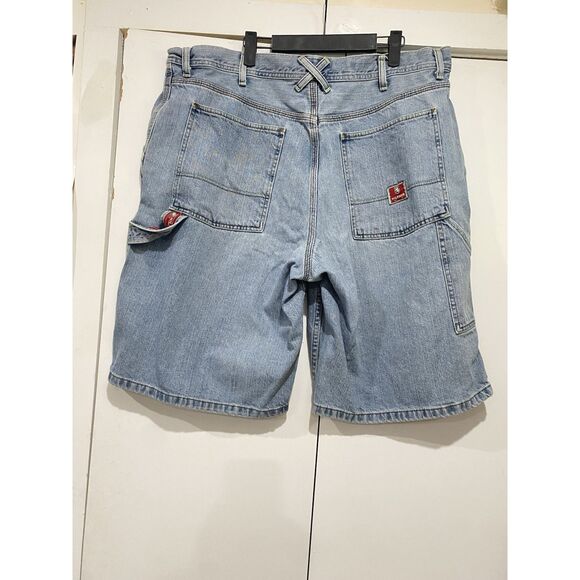 VTG Tommy Hilfiger Jean Shorts Mens 40 Carpenter Fit Blue Denim Baggy Skater Y2K - Picture 9 of 15